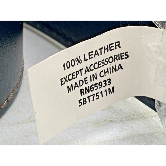 Paisley & Gray Genuine Leather Belt Navy Mens Size 34 5BT7511M Smooth New W/Tags - Picture 4 of 9